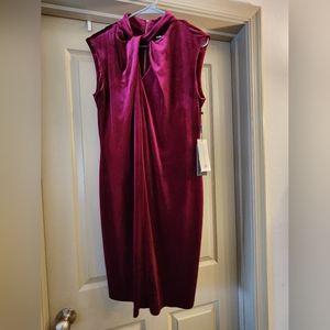 Karl Lagerfeld Paris Size 12 Red Sleeveless Dress